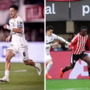 Corinthians e Estudiantes em campo antes do jogo decisivo pelas quartas de final da Libertadores