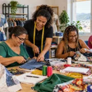 Oficina de moda sustentável e criação têxtil em curso gratuito de Itaboraí