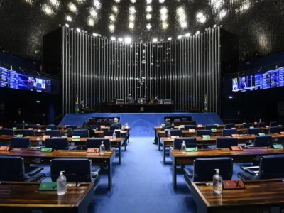 Plenário do Senado Federal, que terá 54 cadeiras em disputa nas Eleições 2026