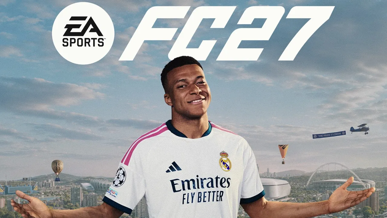 Kylian Mbappé na arte oficial de EA Sports FC 27