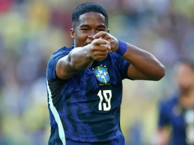 Endrick durante período de preparação com a Seleção Brasileira na Austrália