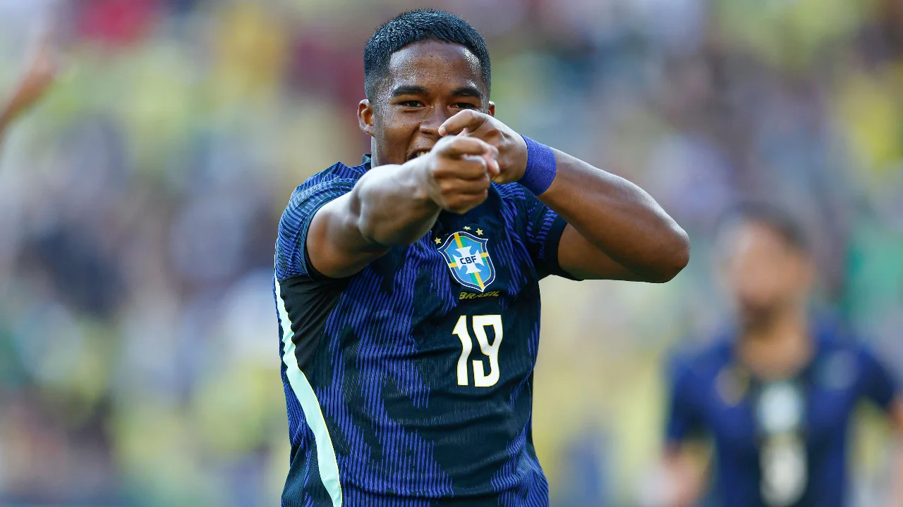 Endrick durante período de preparação com a Seleção Brasileira na Austrália