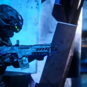Combate em primeira pessoa em Exoshock