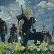 Cloud e personagens de Final Fantasy VII Revelation em cena do novo RPG da Square Enix.