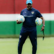 Marcão durante treinamento do Fluminense na preparação durante a Data Fifa