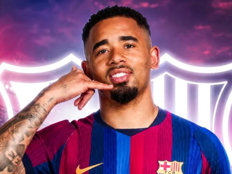 Gabriel Jesus anunciado como reforço do Barcelona após deixar o Arsenal