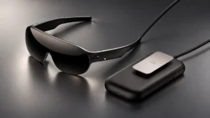 Meta VR Glasses usados com controle por olhos e mãos