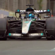 George Russell durante classificação para o GP do Azerbaijão de Fórmula 1 em Baku
