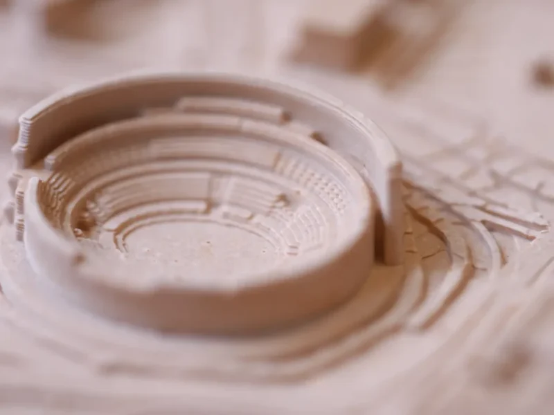 Maquete de Roma produzida com auxílio de impressão 3D