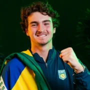 João Fonseca na Copa Davis pelo Brasil contra a Suíça no Rio de Janeiro