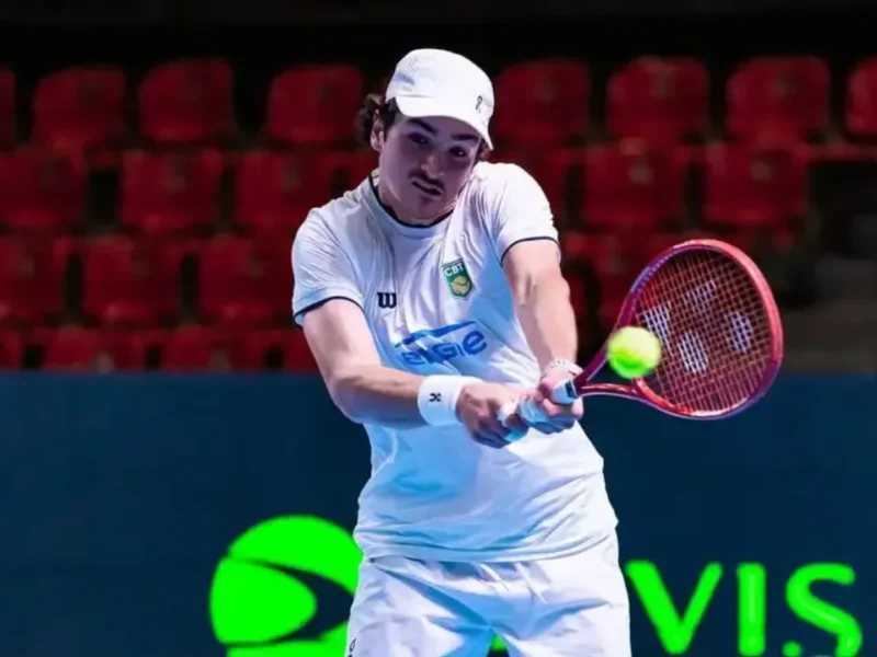 oão Fonseca representa o Brasil na Copa Davis contra a Suíça no Rio de Janeiro