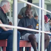 Marcão acompanha partida do Fluminense Sub-20 durante observação de jogadores de Xerém