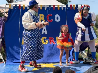 Crianças participam de atividades da Caravana de Arte e Lazer em São Gonçalo
