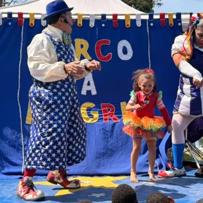 Crianças participam de atividades da Caravana de Arte e Lazer em São Gonçalo