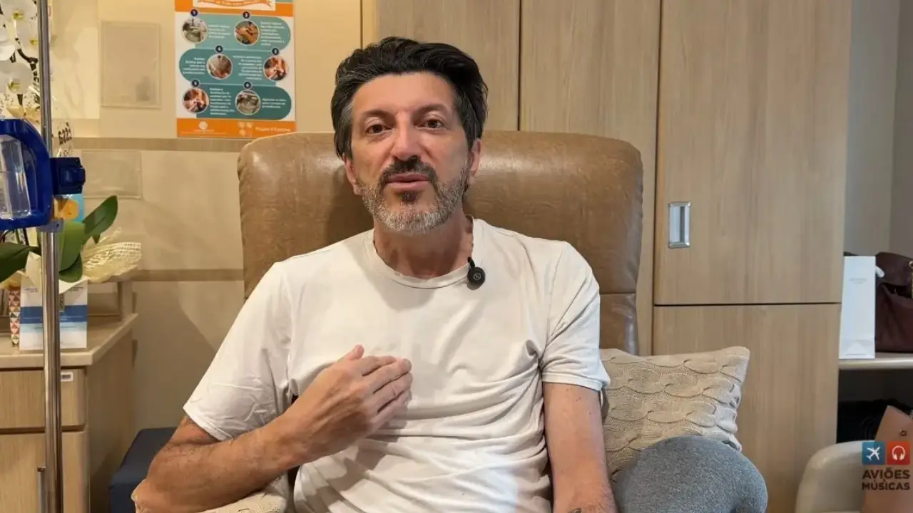 Lito Sousa em registro divulgado nas redes sociais durante tratamento de saúde Lito Sousa em registro divulgado nas redes sociais durante tratamento de saúde