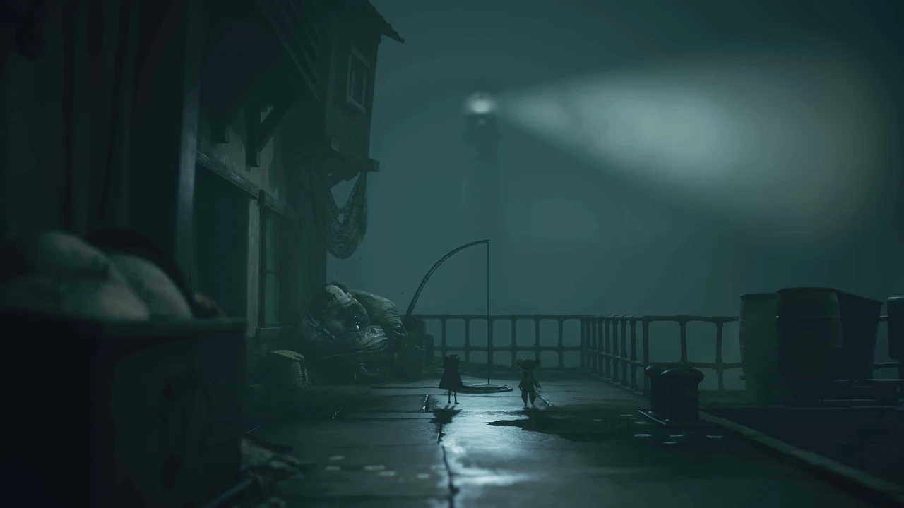 Low e Alone exploram área alagada em Little Nightmares III The Shores