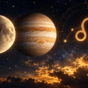 Lua e Júpiter em Leão em conjunção no céu astrológico de setembro de 2026