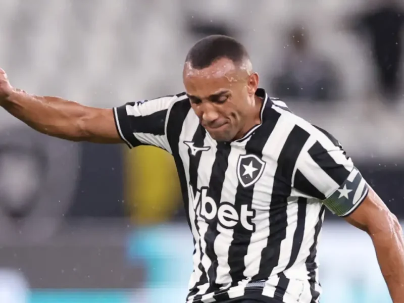 Marçal durante empate do Botafogo com o Palmeiras pelo Campeonato Brasileiro no Nilton Santos