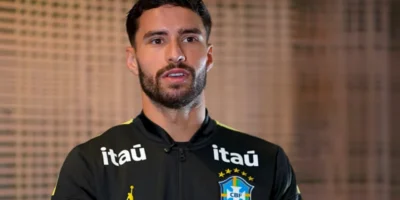 Martinelli durante período de treinamentos com a Seleção Brasileira