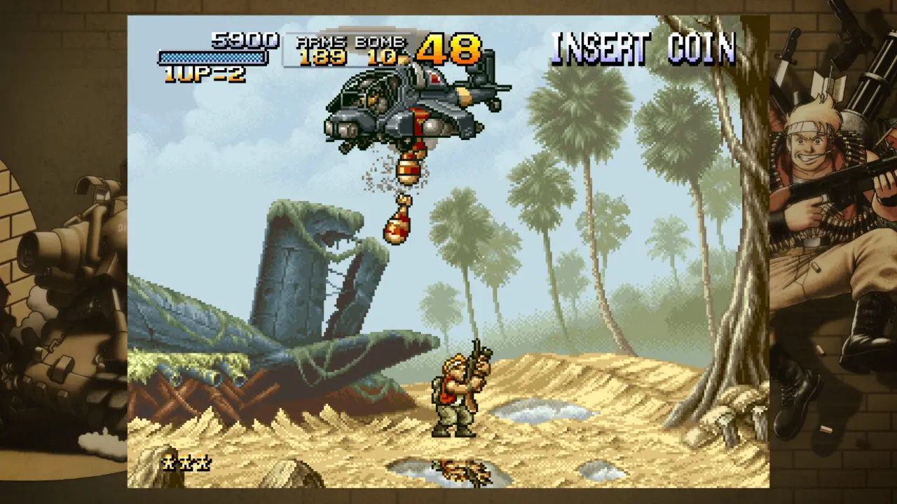 Personagens e veículo de Metal Slug Ultimate Collection Personagens e veículo de Metal Slug Ultimate Collection