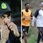 Rafael Guanaes e Tite antes de Mirassol x Botafogo pelo Campeonato Brasileiro