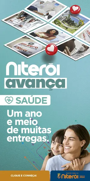 Campanha Niterói Avança: um ano e meio de muitas entregas. Publicidade da Prefeitura de Niterói — campanha Niterói Avança.