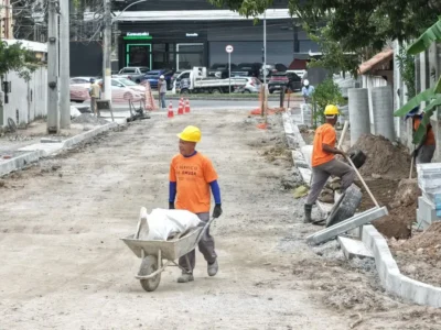 Obras de drenagem e reurbanização avançam no bairro Santo Antônio, em Niterói