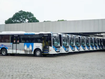 Ônibus municipal de São Gonçalo, que terá gratuidade nas eleições de 2026