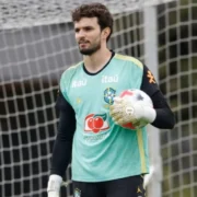Otávio durante estreia pela Seleção Brasileira contra a Austrália em Brisbane