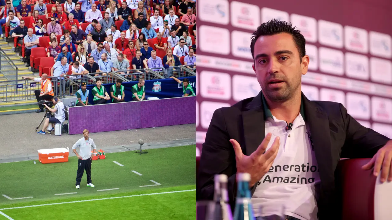 Montagem com os treinadores de Alemanha e Países Baixos antes da estreia na Nations League