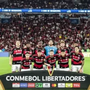 Jogadores do Flamengo comemoram classificação à semifinal da Libertadores 2026