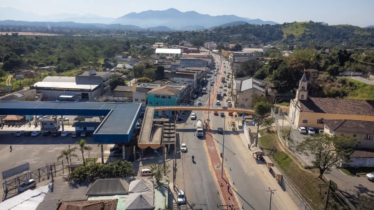 Vista aérea da Avenida 22 de Maio, em Itaboraí Vista aérea da Avenida 22 de Maio, em Itaboraí