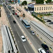 Vista aérea da Avenida 22 de Maio, em Itaboraí
