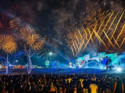 Público na Cidade do Rock durante o Rock in Rio, em dia de programação ao ar livre