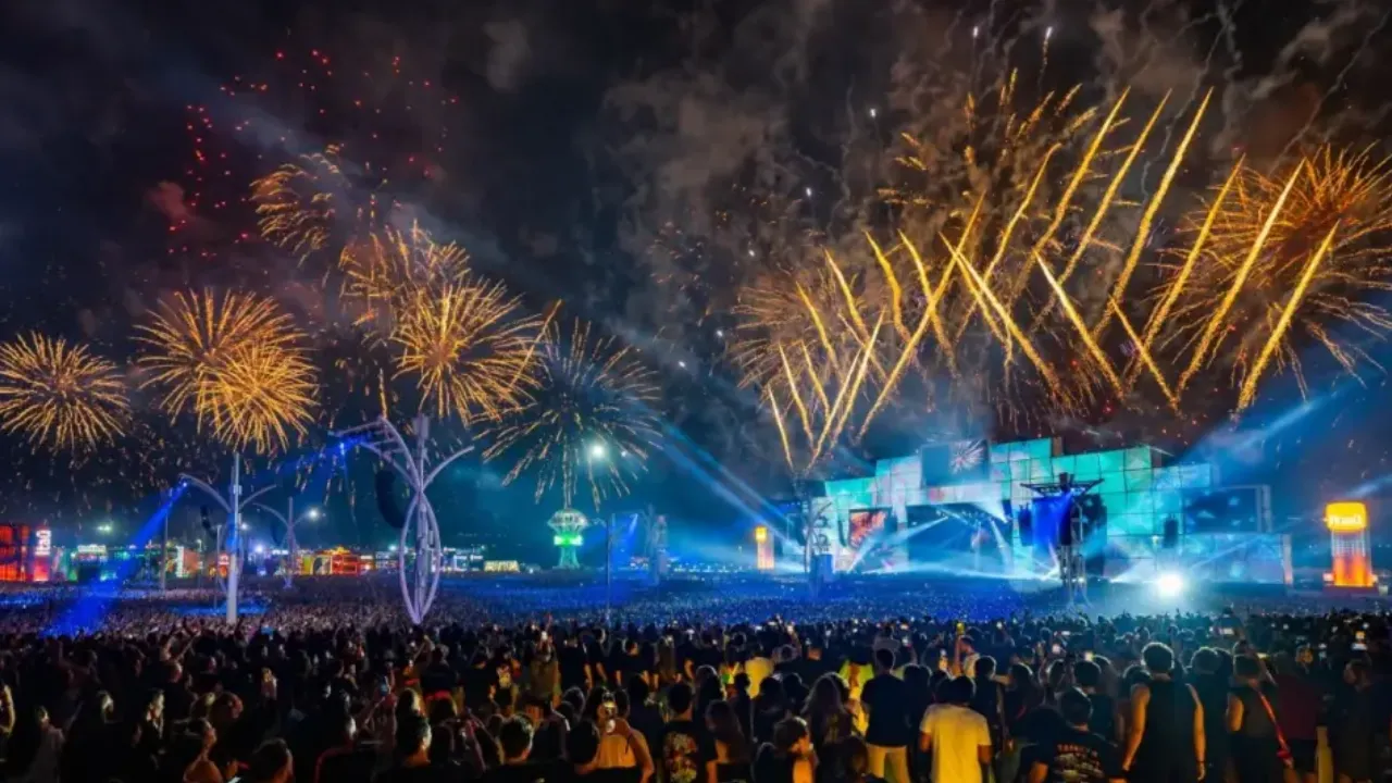 Público na Cidade do Rock durante o Rock in Rio, em dia de programação ao ar livre