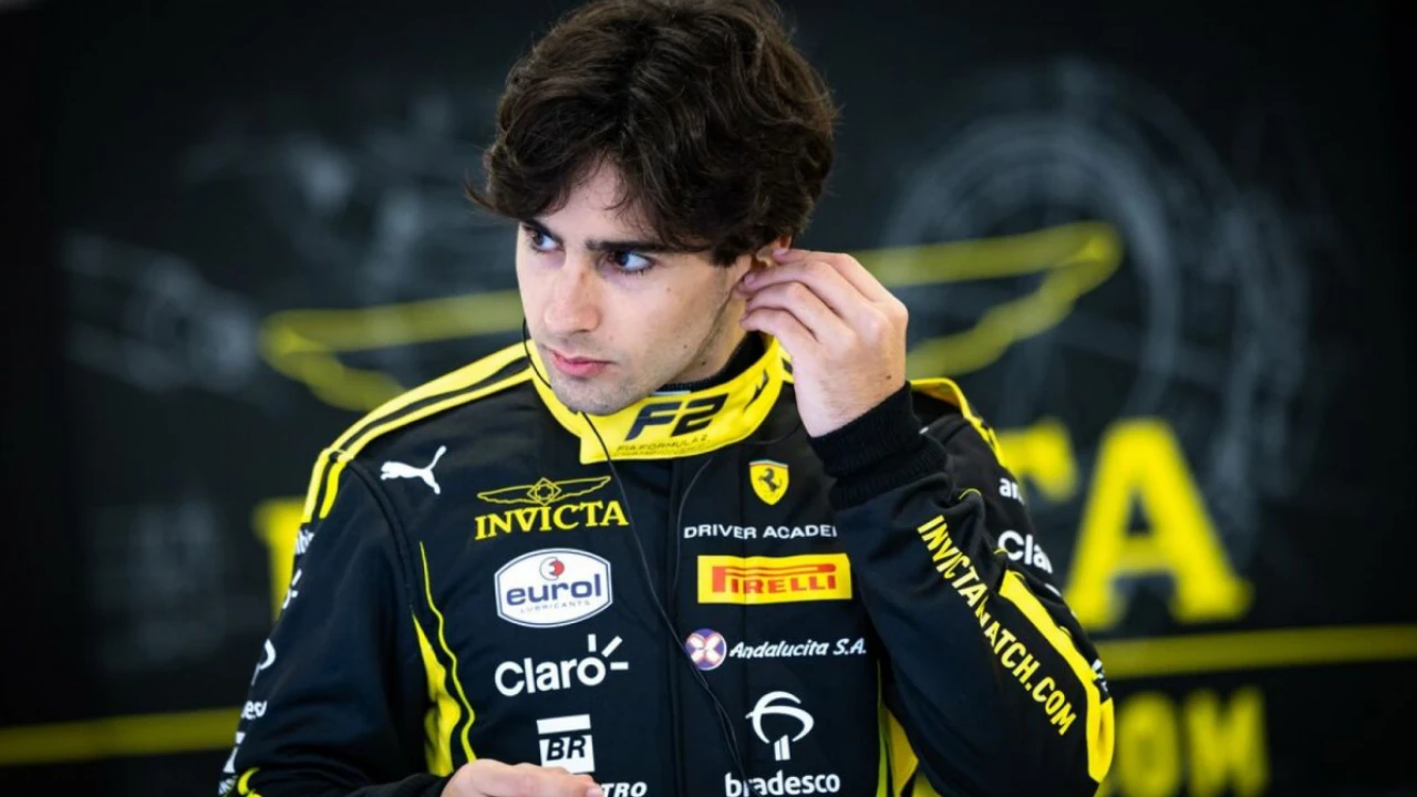 Rafael Câmara durante atividade da Fórmula 2 em Monza na temporada de 2026
