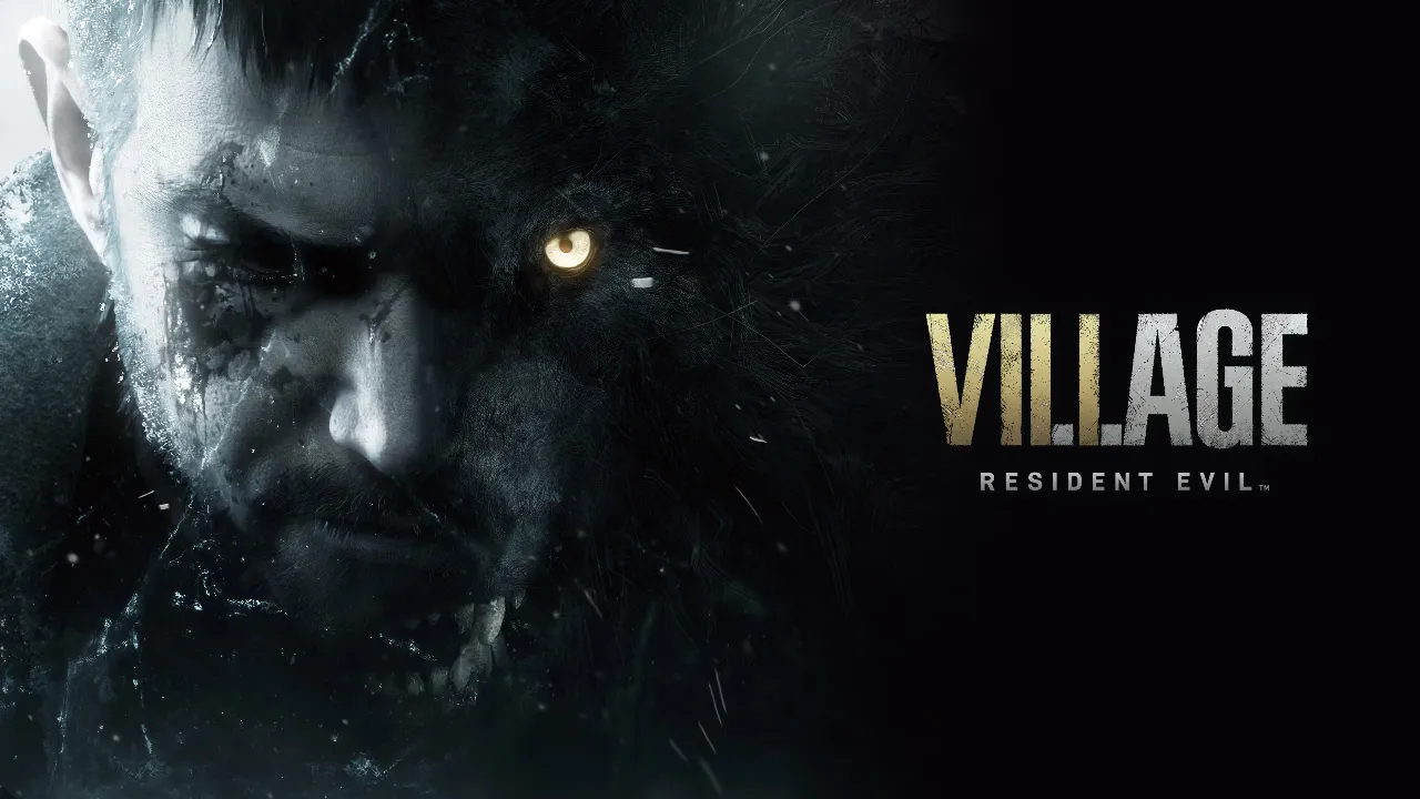 Arte oficial de Resident Evil Village com o logotipo do jogo em destaque. Arte oficial de Resident Evil Village com o logotipo do jogo em destaque.