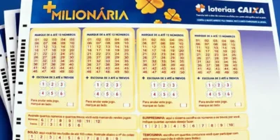 Imagem de volante de aposta da Caixa Loterias para ilustrar reportagem sobre o concurso 386 da +Milionária, com resultado dos números correspondentes ao sorteio desta quarta-feira, 02/09, bem como prêmios de todas as faixas de acerto, com análises econômicas, financeiras e lotéricas do somatório do total de apostas realizadas, com base na arrecadação da modalidade. | Enzo Carvalho/Folha do Leste