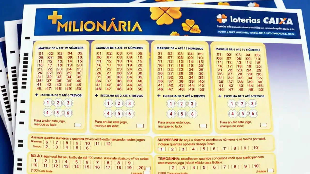 Imagem de volante de aposta da Caixa Loterias para ilustrar reportagem sobre o concurso 386 da +Milionária, com resultado dos números correspondentes ao sorteio desta quarta-feira, 02/09, bem como prêmios de todas as faixas de acerto, com análises econômicas, financeiras e lotéricas do somatório do total de apostas realizadas, com base na arrecadação da modalidade. | Enzo Carvalho/Folha do Leste