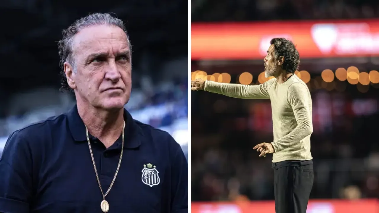 Técnicos de Santos e Atlético-MG antes do confronto pelas quartas de final da Sul-Americana 2026 Técnicos de Santos e Atlético-MG antes do confronto pelas quartas de final da Sul-Americana 2026