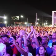 Público acompanha show em edição anterior do São Gonçalo Fest, em Alcântara