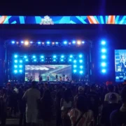 Estrutura do São Gonçalo Fest 2026 na Arena São Gonçalo, em Alcântara