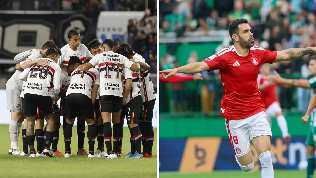 São Paulo e Internacional se enfrentam neste sábado pelo Campeonato Brasileiro no Morumbi