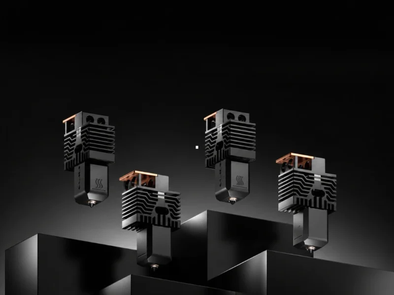 Quatro hotends Liber de alto fluxo desenvolvidos para a Snapmaker U1.