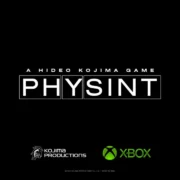 Logotipos de PHYSINT, Kojima Productions e Xbox em arte oficial do jogo.