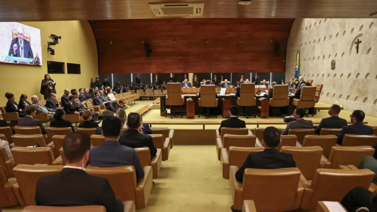 Plenário do STF durante julgamento sobre desdobramentos do caso Banco Master