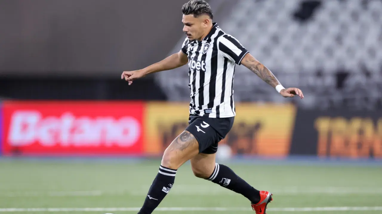 Tiquinho Soares durante reestreia pelo Botafogo no Nilton Santos
