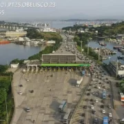Trânsito na Ponte Rio-Niterói no sentido Rio nesta quarta-feira