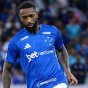 Jogador do Cruzeiro durante partida antes do confronto com o Vitória pelo Campeonato Brasileiro