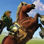 Painel dos 40 anos de The Legend of Zelda no Nintendo Museum